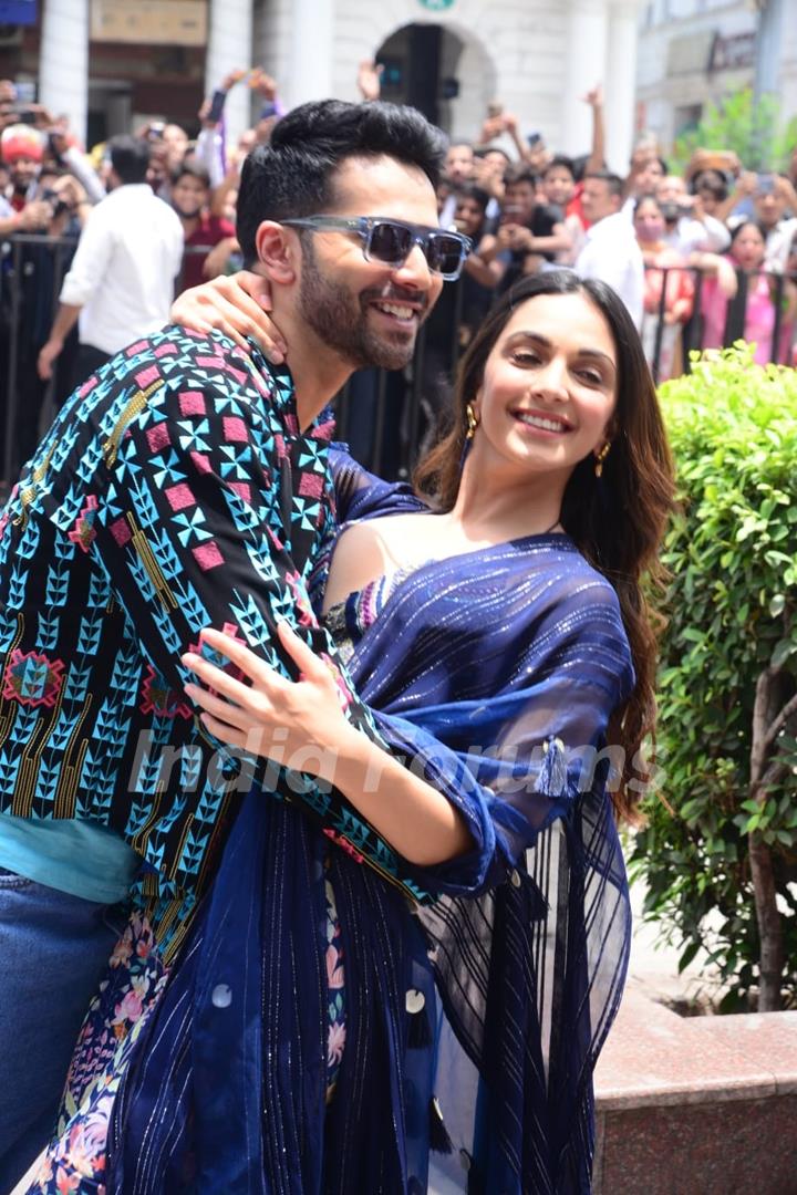 Varun Dhawan and Kiara Advani at promotion of Jug Jugg jeeyo 