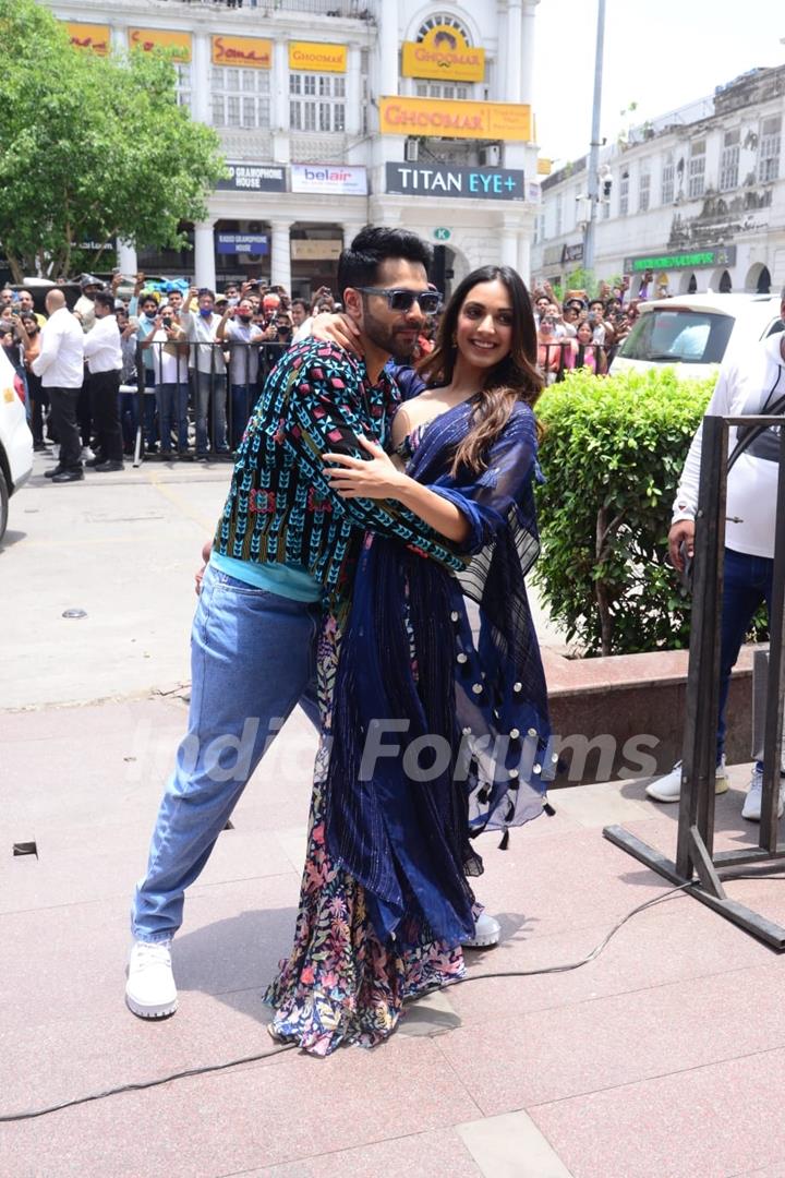 Varun Dhawan and Kiara Advani at promotion of Jug Jugg jeeyo 