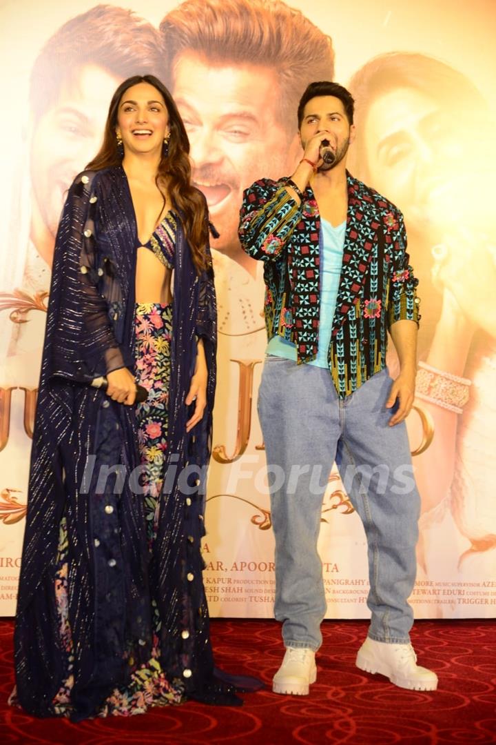 Varun Dhawan and Kiara Advani at promotion of Jug Jugg jeeyo 