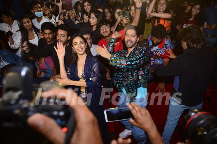 Varun Dhawan and Kiara Advani at promotion of Jug Jugg jeeyo 