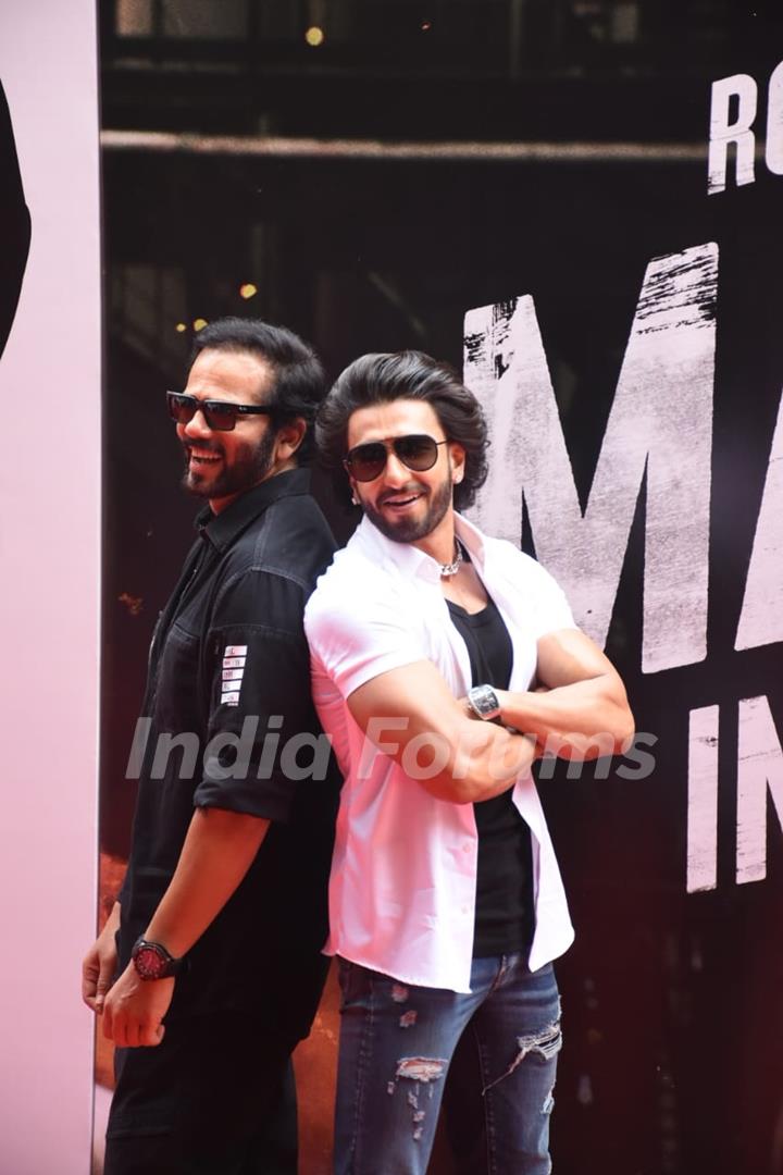 Ranveer Singh and Rohit shetty spotted for launch of the food brand 