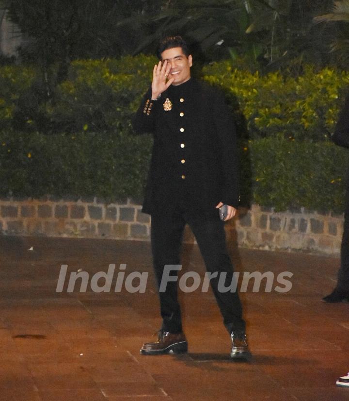 Manish Malhotra snapped at Pooja Vijan's Wedding Bash at Taj Colaba