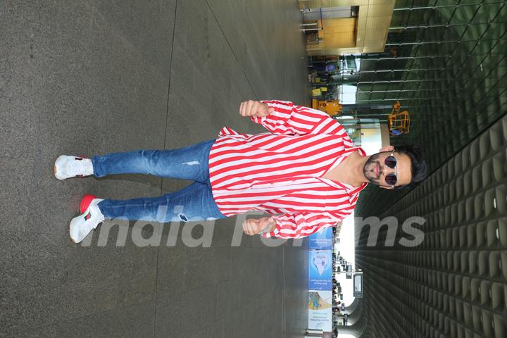 Rahul Vaidya Spotted At Airport 
