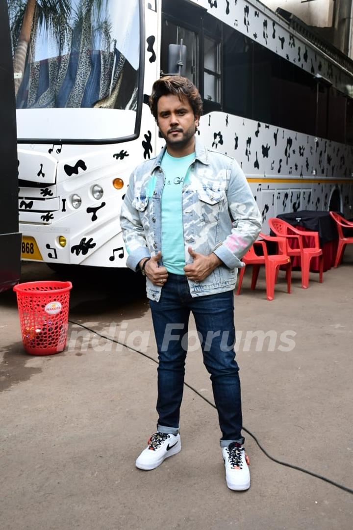 Javed Ali snapped on the sets of Superstar Singer 2