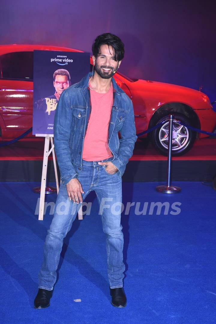 Shahid Kapoor snapped at the promotions of Amazon Prime Video's The Boys season 3