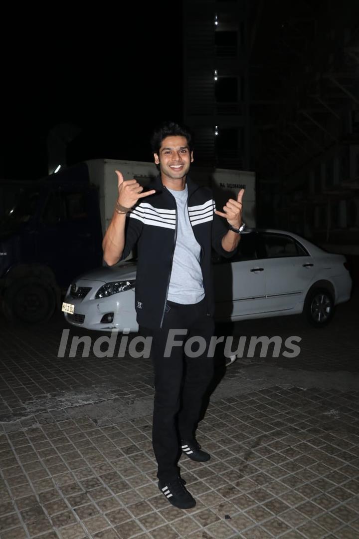 Abhimanyu Dassani spotted at Major movie screening in Mumbai 