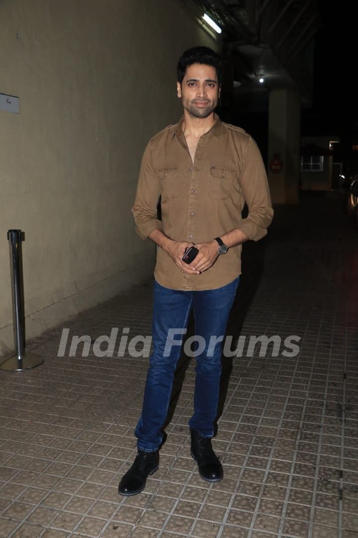 Adivi Sesh spotted at Major movie screening in Mumbai 