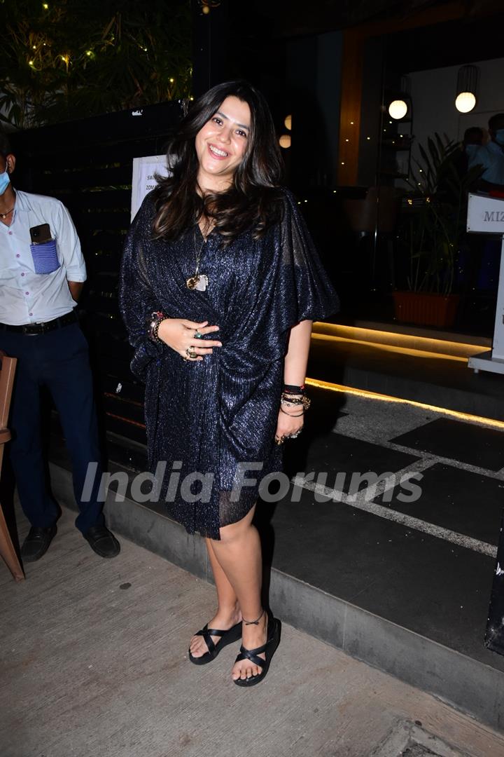 Ekta Kapoor spotted in the city 