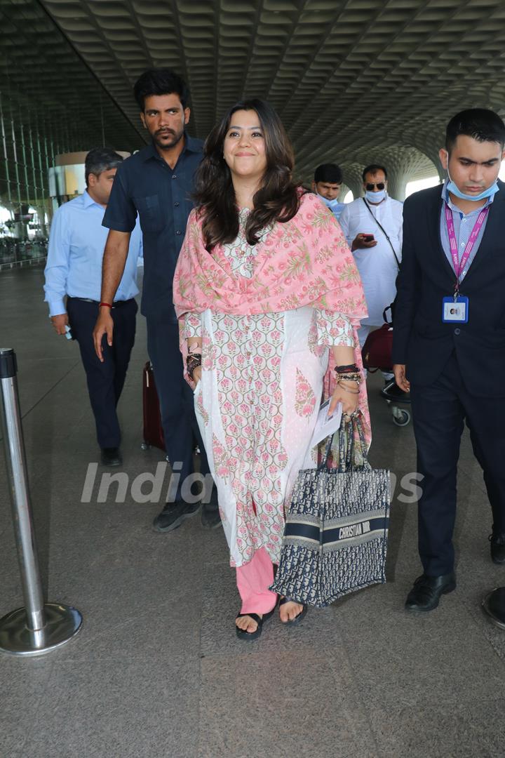 Ekta Kapoor spotted at Mumbai airport 