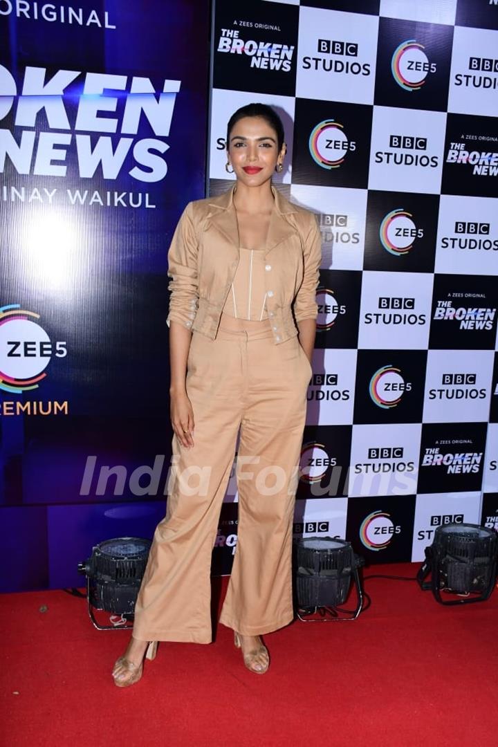 Shriya Pilgaonkar spotted at the screening of The Broken News