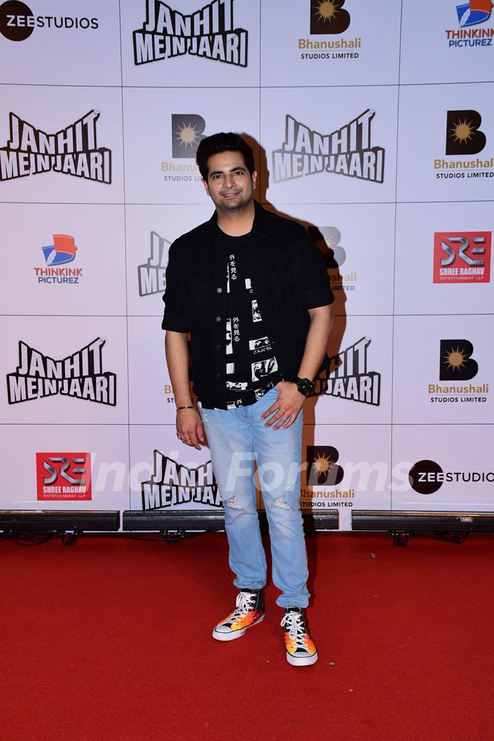 Karan Mehra spotted at screening of Janhit Mein Jaari in the city