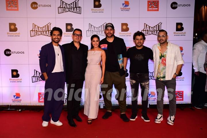 Celebrities spotted at screening of Janhit Mein Jaari in the city 