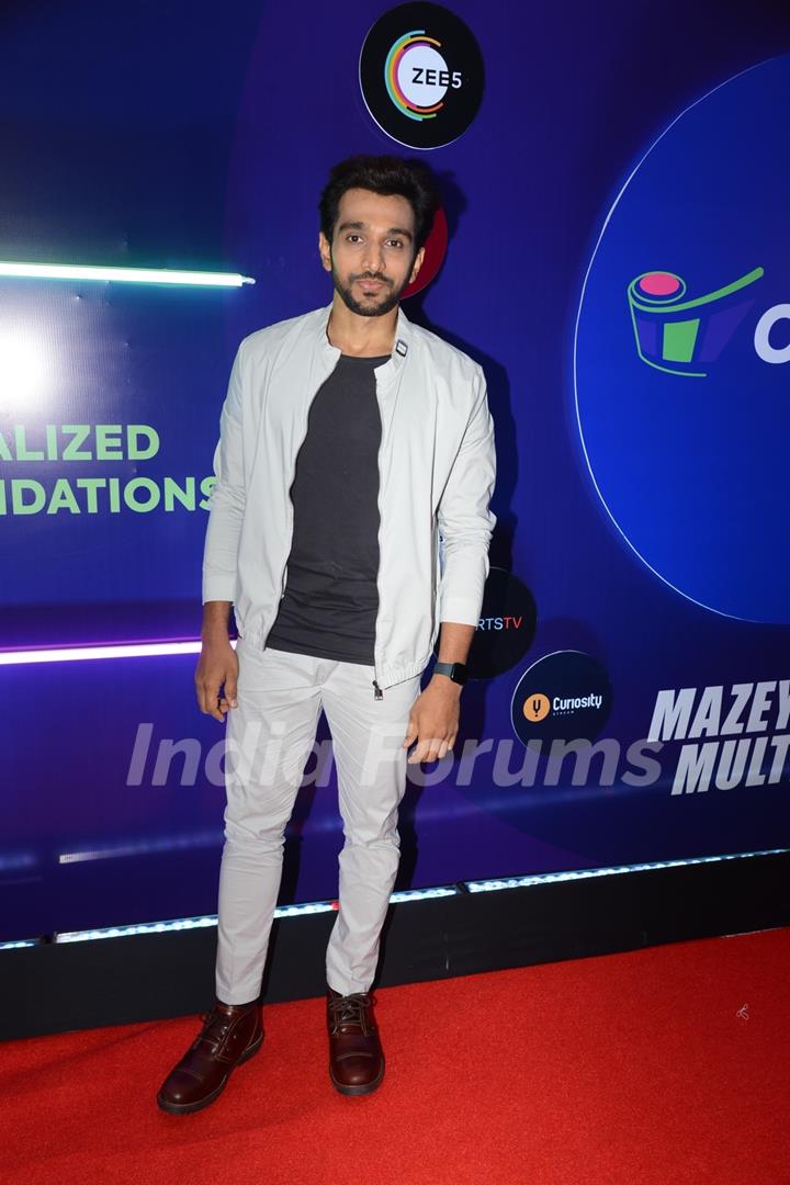 Pratik Gandhi clicked at the launch of OTT Play Premium