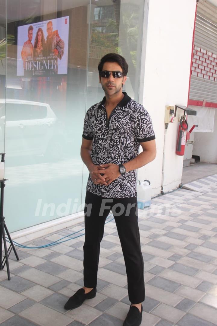 Rajkummar Rao snapped during the promotions of their film Hit – The First Case at Andheri