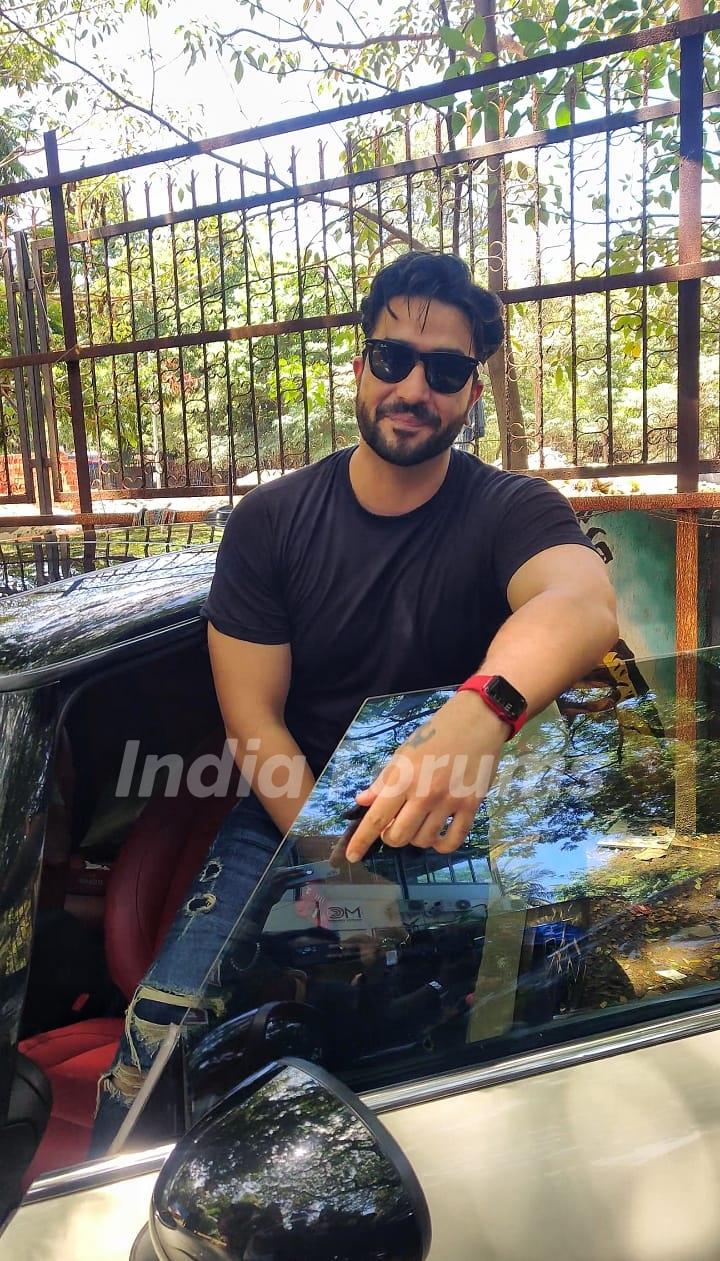 Aly Goni spotted at Andheri 