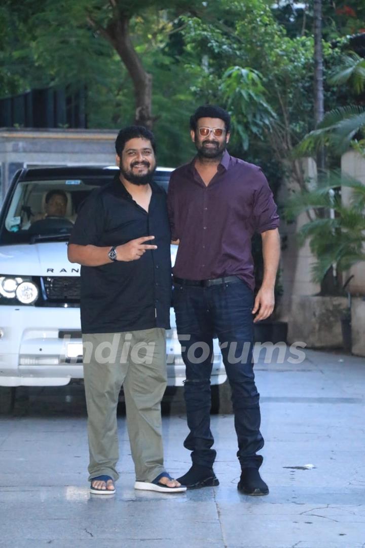Prabhas snapped at Om Raut’s house party in Bandra