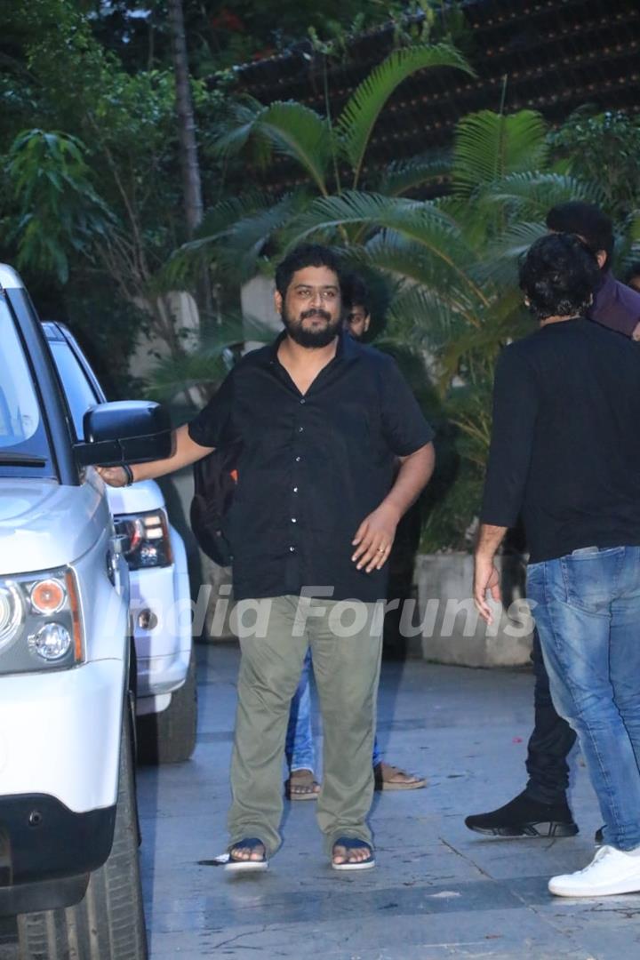 Om Raut snapped at Bandra