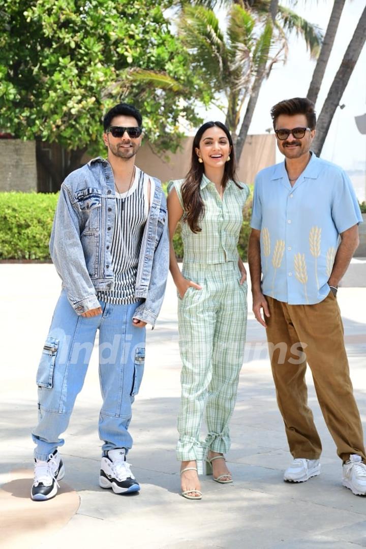 Anil Kapoor, Kiara Advani and Varun Dhawan spotted promoting their upcoming film JugJugg Jeeyo in the city