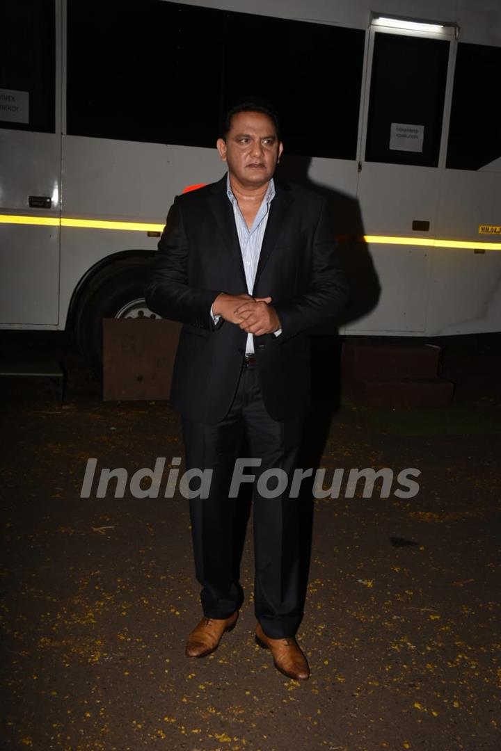 Mohammad Azharuddin snapped at the Grand Finale of Mrs. India World