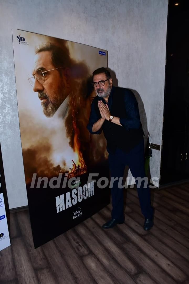 Boman Irani snapped at the screening of Masoom series in the city 