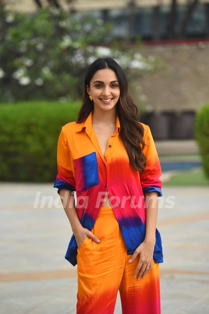 Kiara Advani spotted promoting their upcoming film JugJugg Jeeyo in the city