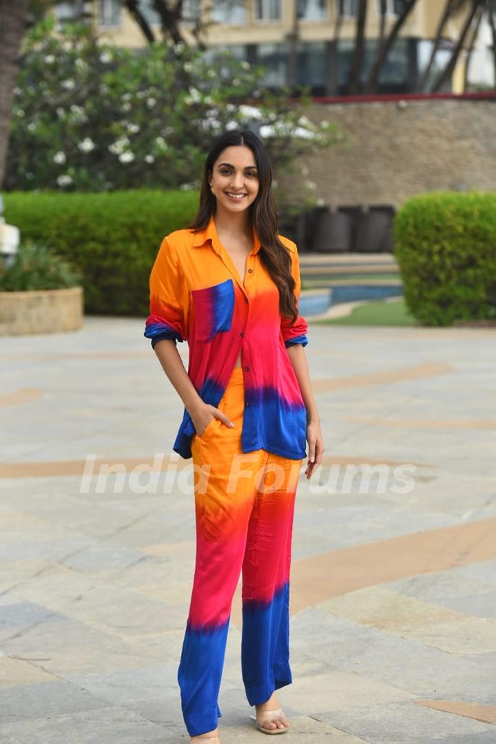 Kiara Advani spotted promoting their upcoming film JugJugg Jeeyo in the city