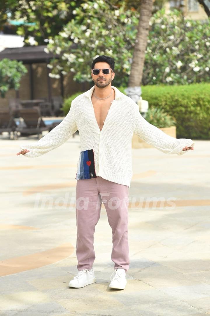 Varun Dhawan spotted promoting their upcoming film JugJugg Jeeyo in the city