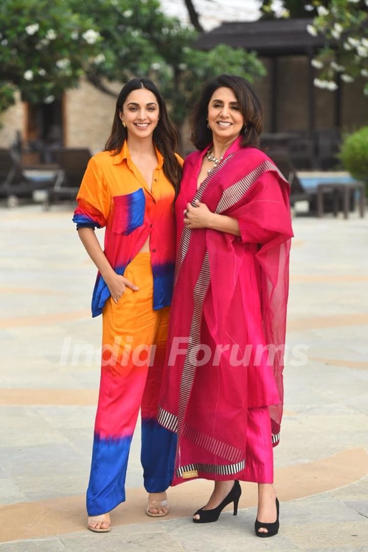 Kiara Advani and Neetu Kapoor spotted promoting their upcoming film JugJugg Jeeyo in the city