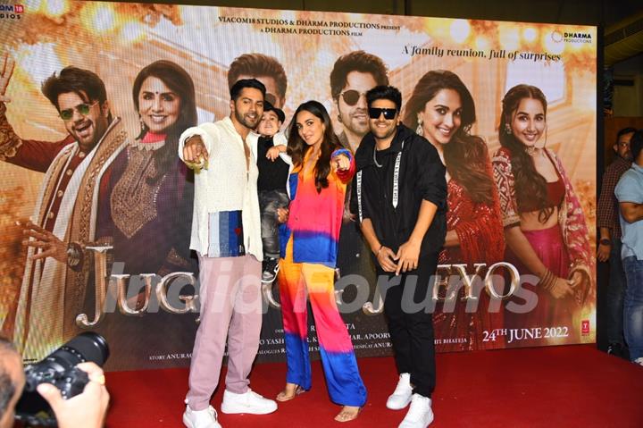 Varun Dhawan, Kiara Advani and Guru Randhawa and others celebs spotted at the launch of the song track ‘Nain Ta Heera’ from the film Jugjugg Jeeyo