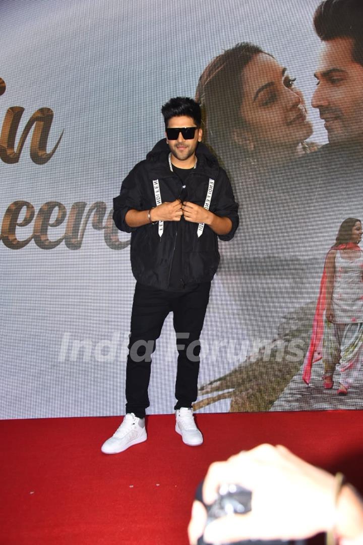 Guru Randhawa spotted at the launch of the song track ‘Nain Ta Heera’ from the film Jugjugg Jeeyo