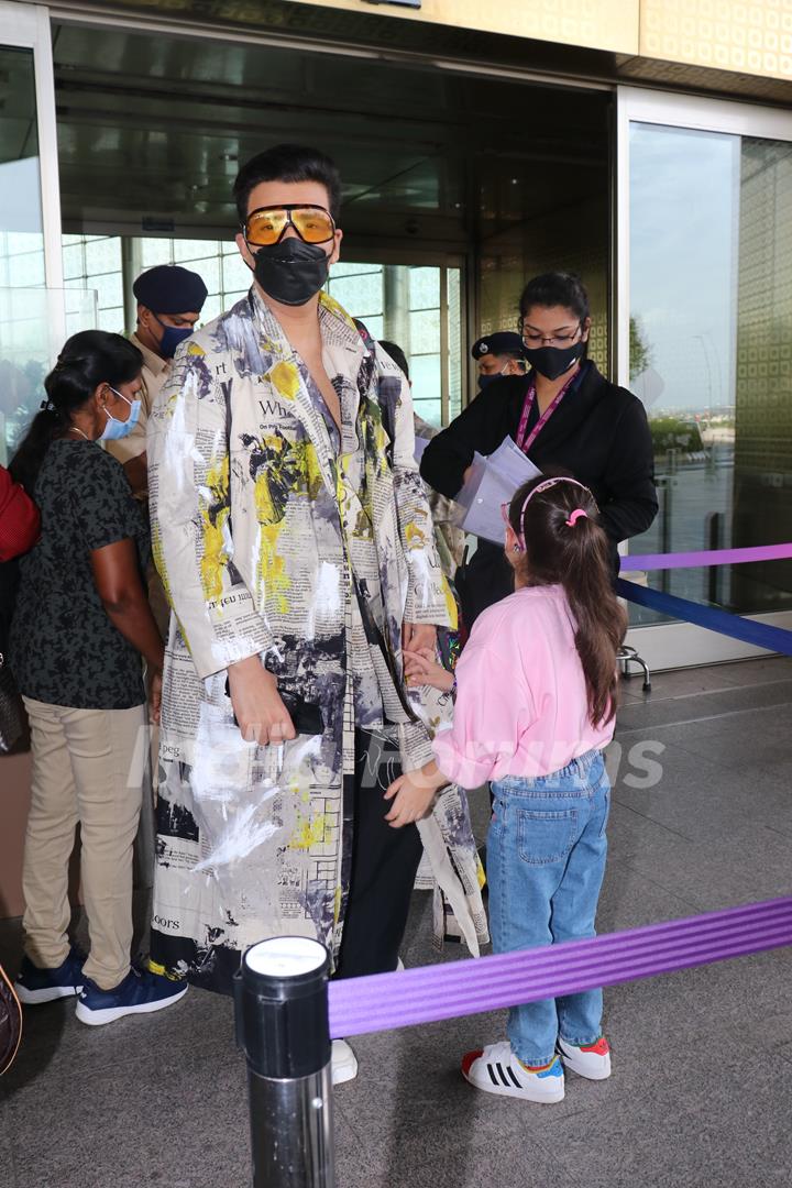 Karan Johar spotted at the Mumbai airport