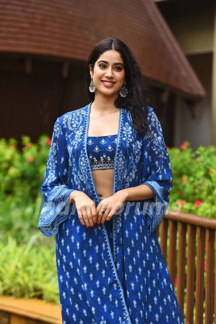 Janhvi Kapoor snapped promoting her film Good Luck Jerry