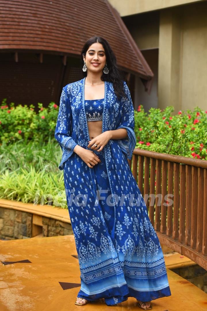 Janhvi Kapoor snapped promoting her film Good Luck Jerry