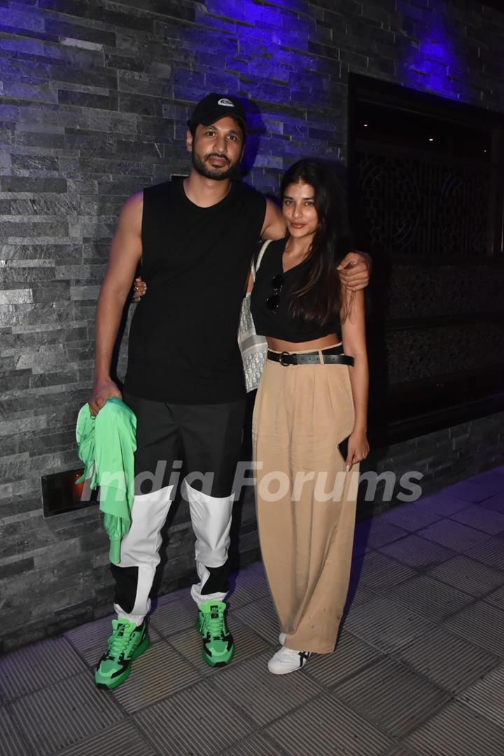 Arjun Kanungo poses with Carla Dennis spotted at Bandra 