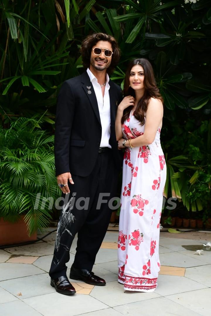 Vidyut Jammwal, Shivaleeka Oberoi spotted promoting their upcoming film Khuda Haafiz Chapter II: Agni Pariksha 