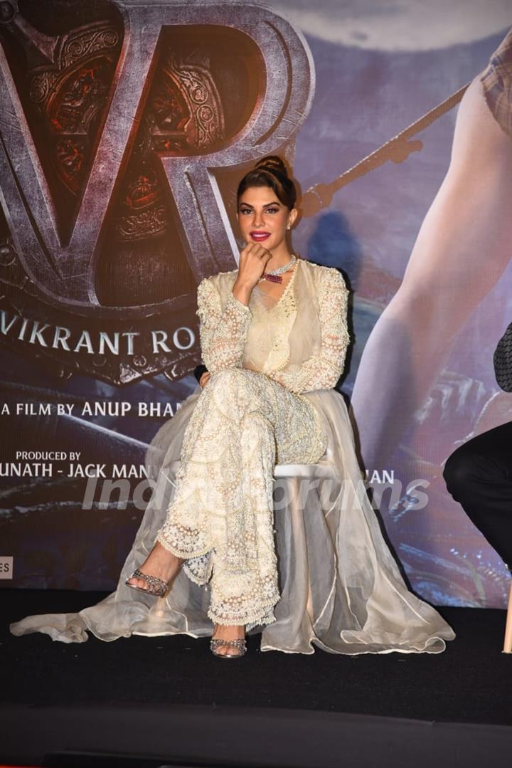  Jacqueline Fernandez clicked at the trailer launch of Vikrant Rona