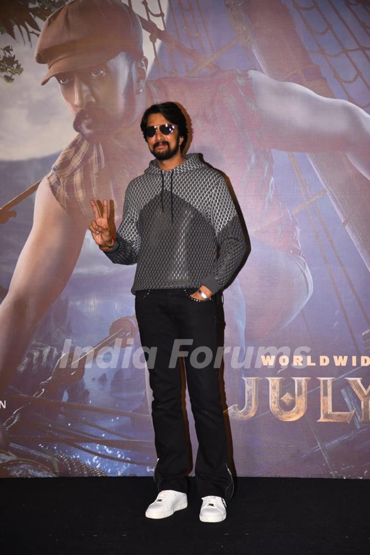 Kichcha Sudeep clicked at the trailer launch of Vikrant Rona