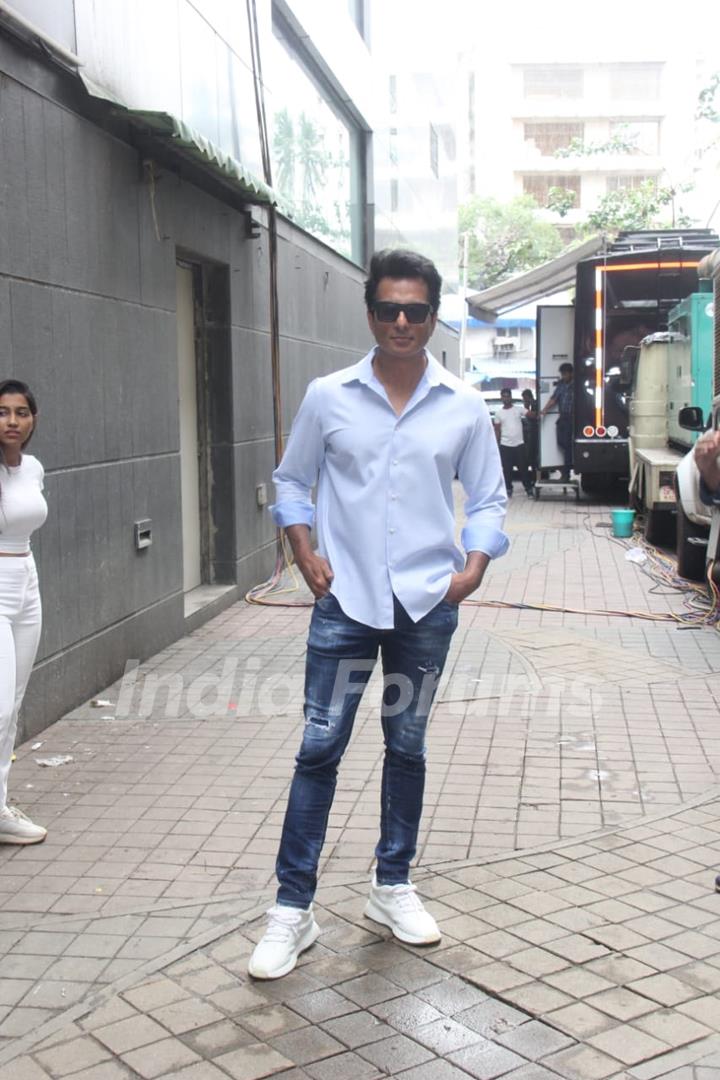 Sonu Sood spotted for an event at Bandra 