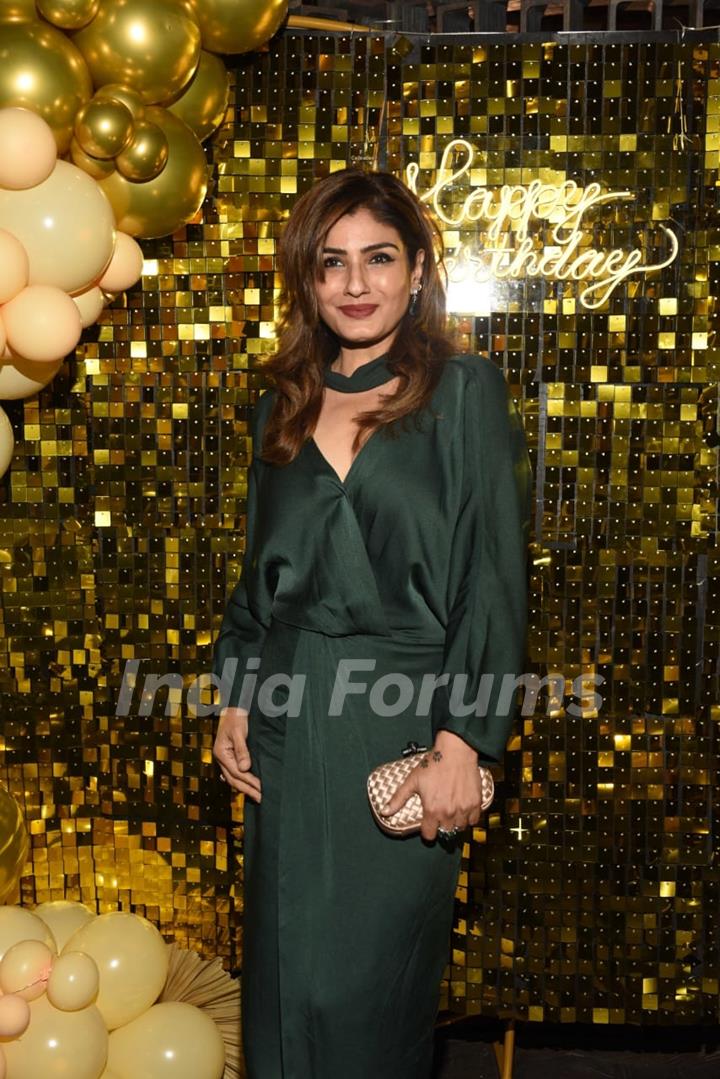 Raveena Tandon snapped at Ridhima Pandit’s birthday bash