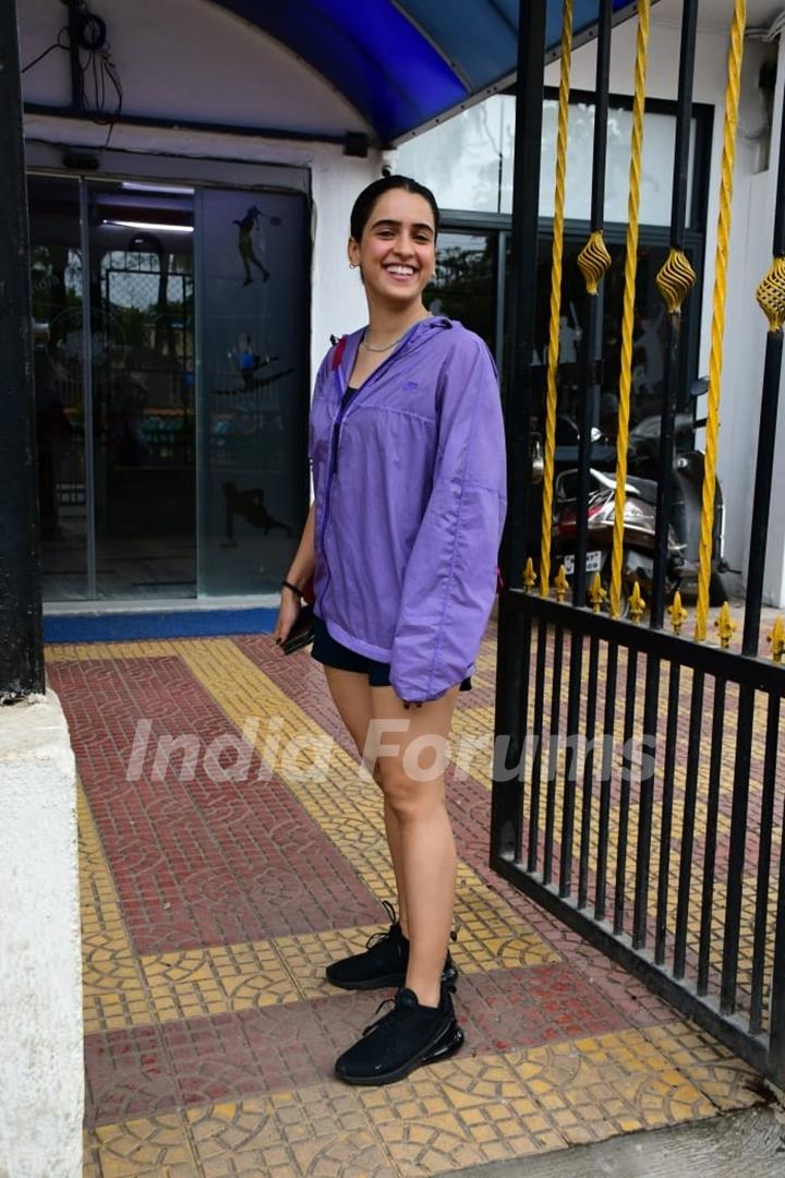 Sanya Malhotra spotted at Juhu