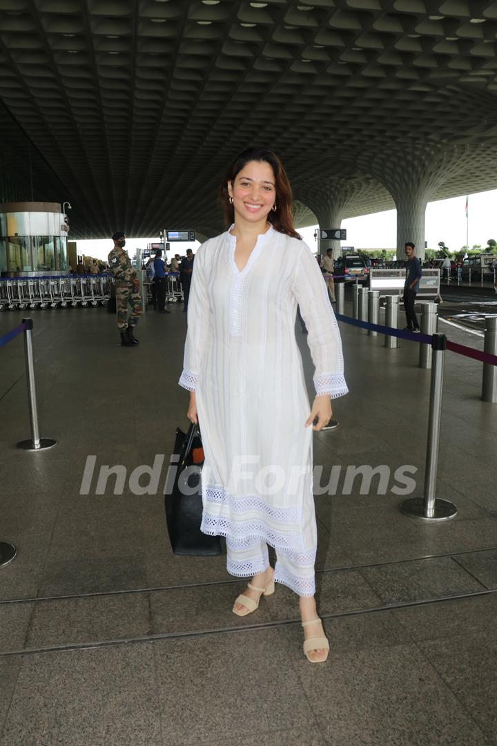 Tamannaah Bhatia spotted at Mumbai airport