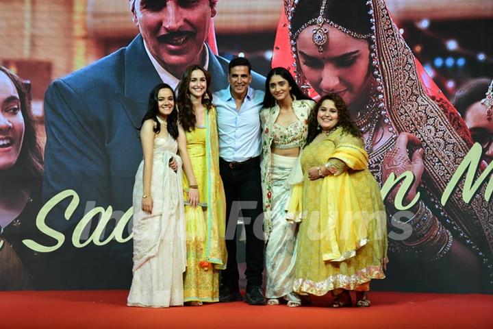 Akshay Kumar, Sadia Khateeb, Deepika Khanna, Sahejmeen Kaur and Smrithi Srikanth spotted for Raksha Bandhan song launch at Lalit hotel 