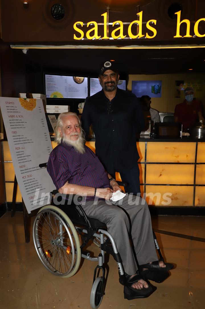 R Madhavan & Nambi Narayanan attend a special screening of Rocketry – The Nambi Effect at Juhu PVR