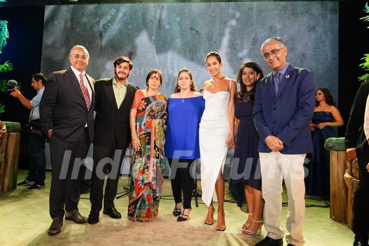 Lisa Haydon attends the launch of Tanishq’s new collection of Rhythms of Rain