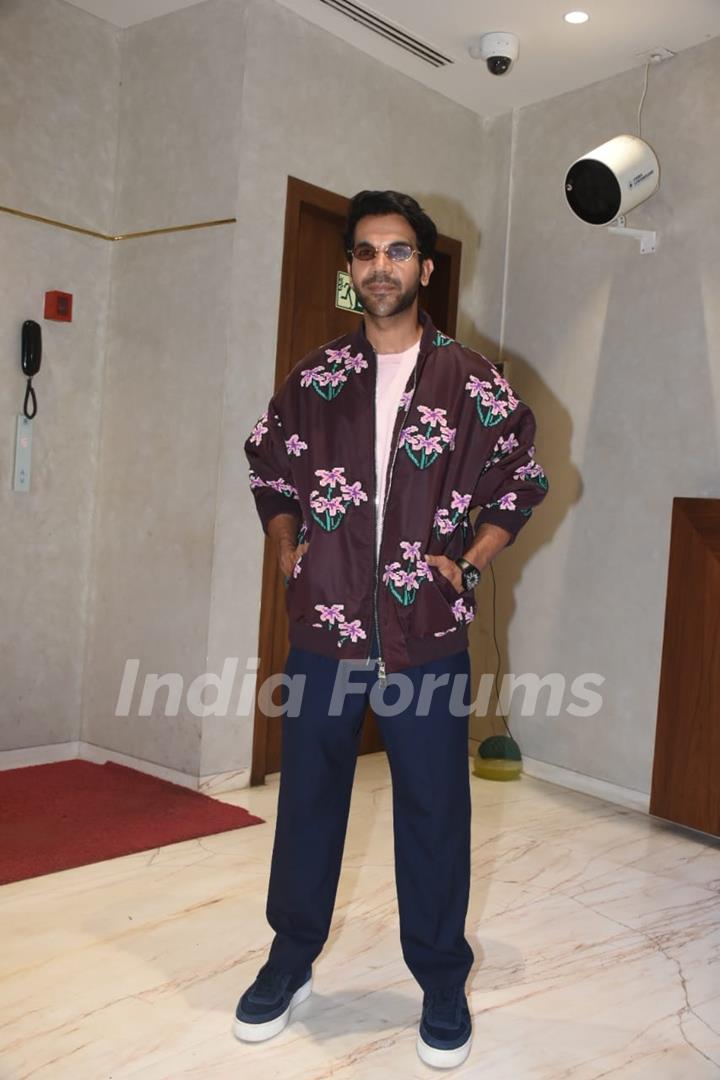 Rajkummar Rao snapped promoting their upcoming film Hit – The First Case in the city 