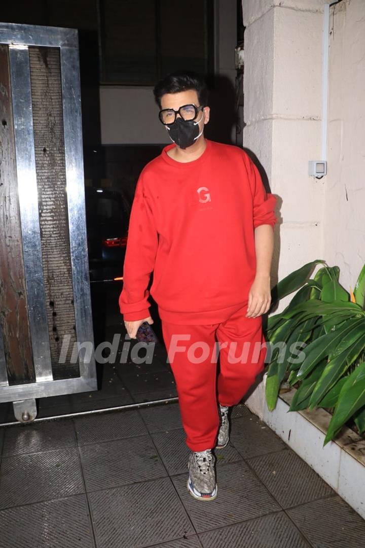 Karan Johar spotted in Bandra 