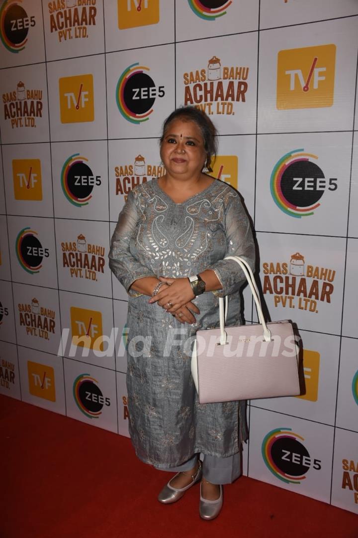 Yamini Das spotted at red carpet of Saas Bahu Achaar Pvt. Ltd