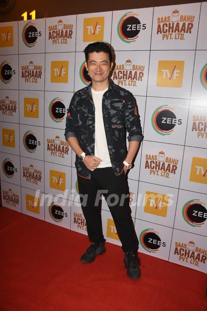 Meiyang Chang spotted at red carpet of Saas Bahu Achaar Pvt. Ltd