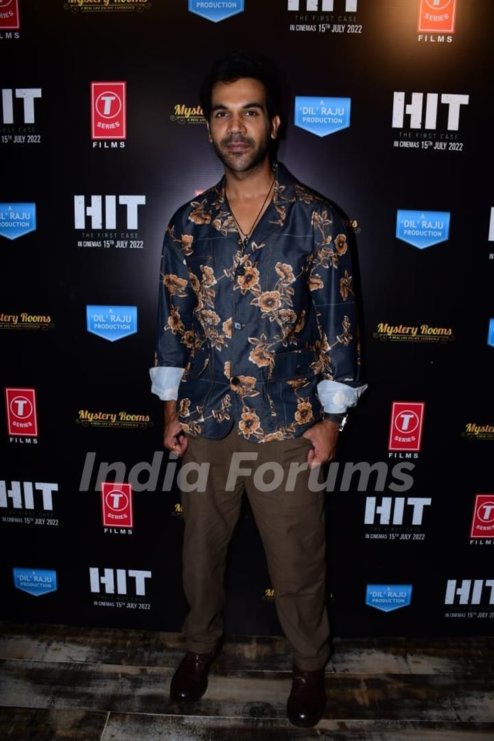 Rajkummar Rao snapped promoting their upcoming film Hit – The First Case in the city 