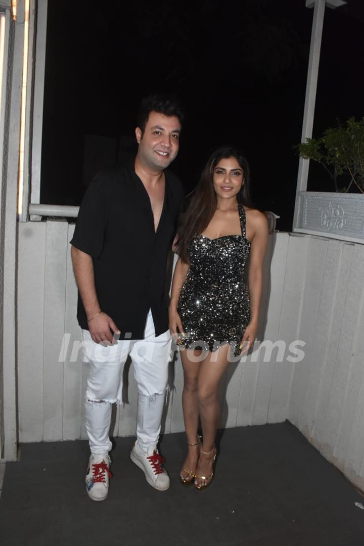 Varun Sharma poses with Ishita Raj Sharma snapped at Ishita Raj Sharma’s Birthday bash